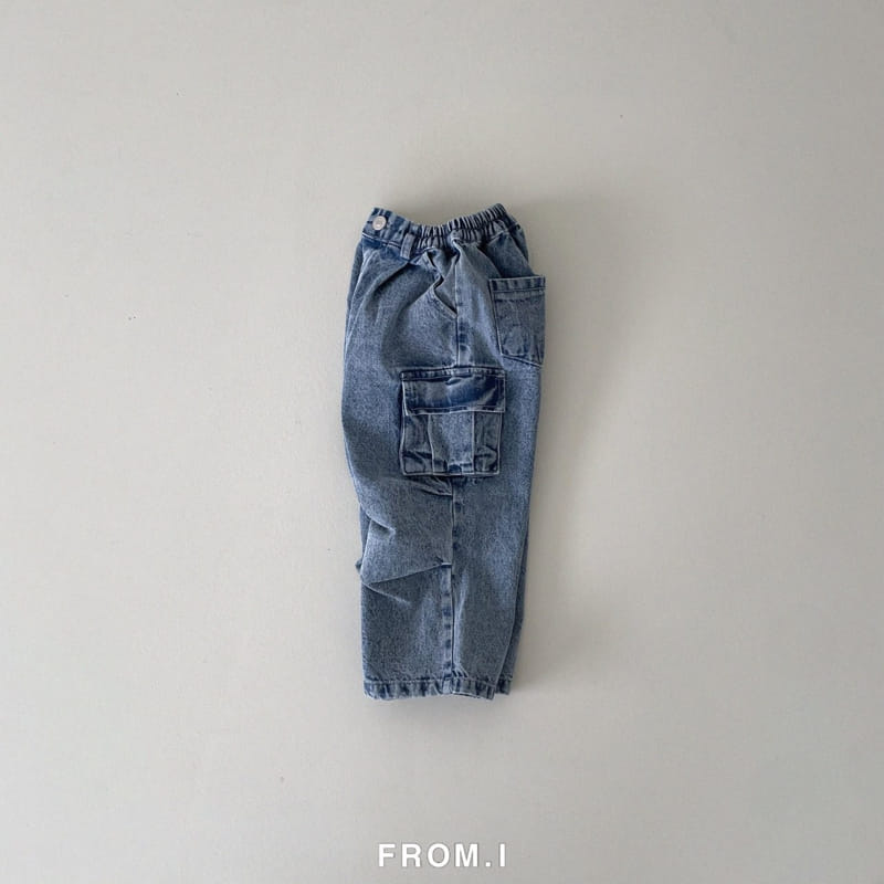 From I - Korean Children Fashion - #kidsshorts - Denim Para Suit Pants - 4