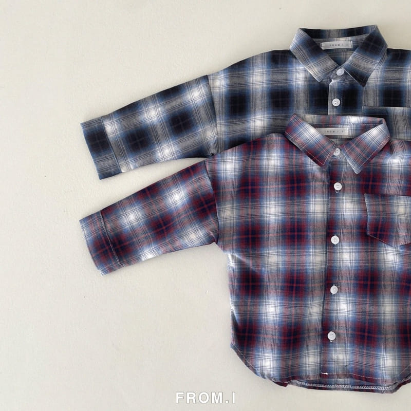 From I - Korean Children Fashion - #kidzfashiontrend - Check Shirt - 9