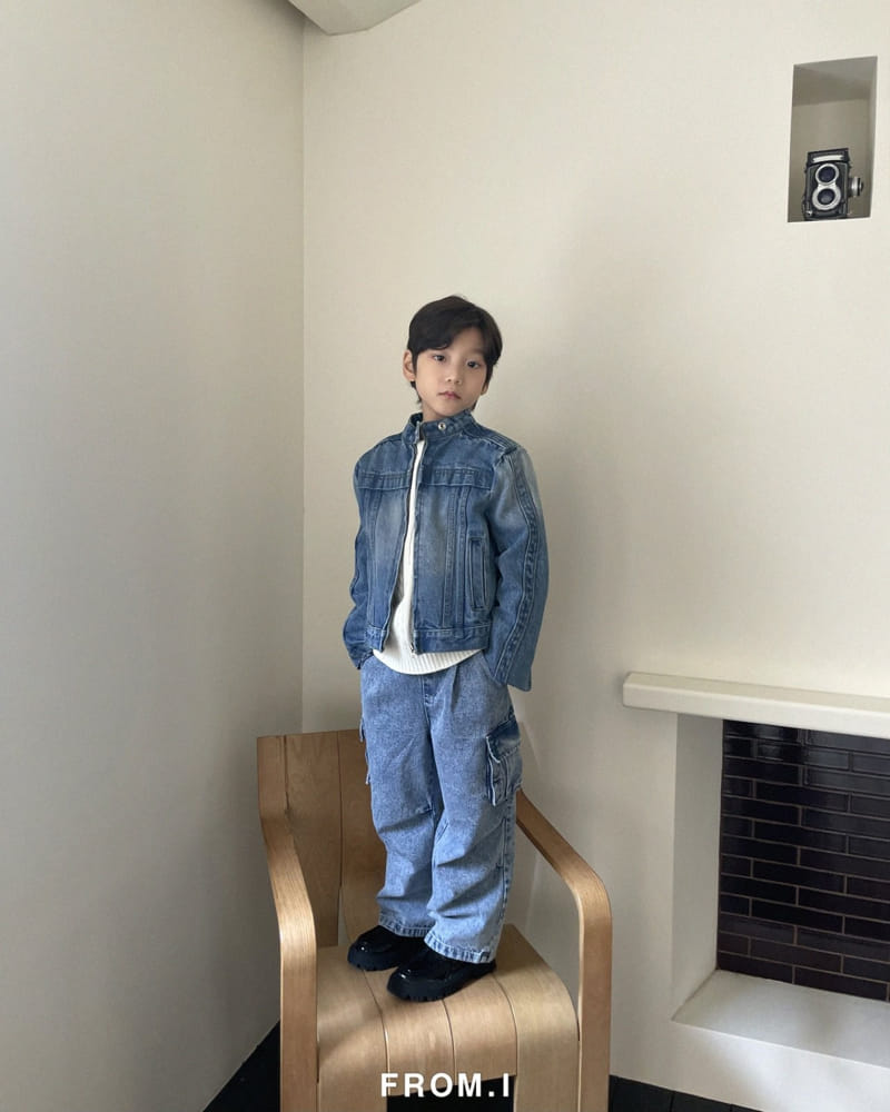From I - Korean Children Fashion - #littlefashionista - Rider Denim Jacket - 9