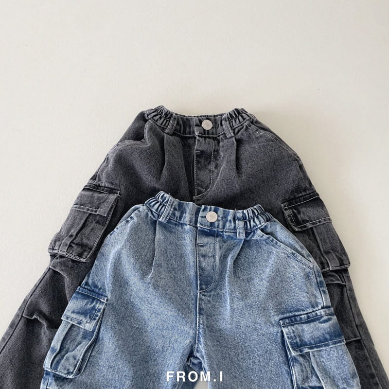 From I - Korean Children Fashion - #minifashionista - Denim Para Suit Pants - 9