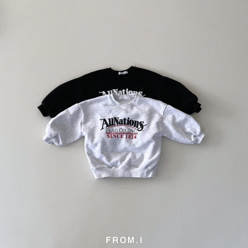 From I - Korean Children Fashion - #minifashionista - All Nations Sweatshirt