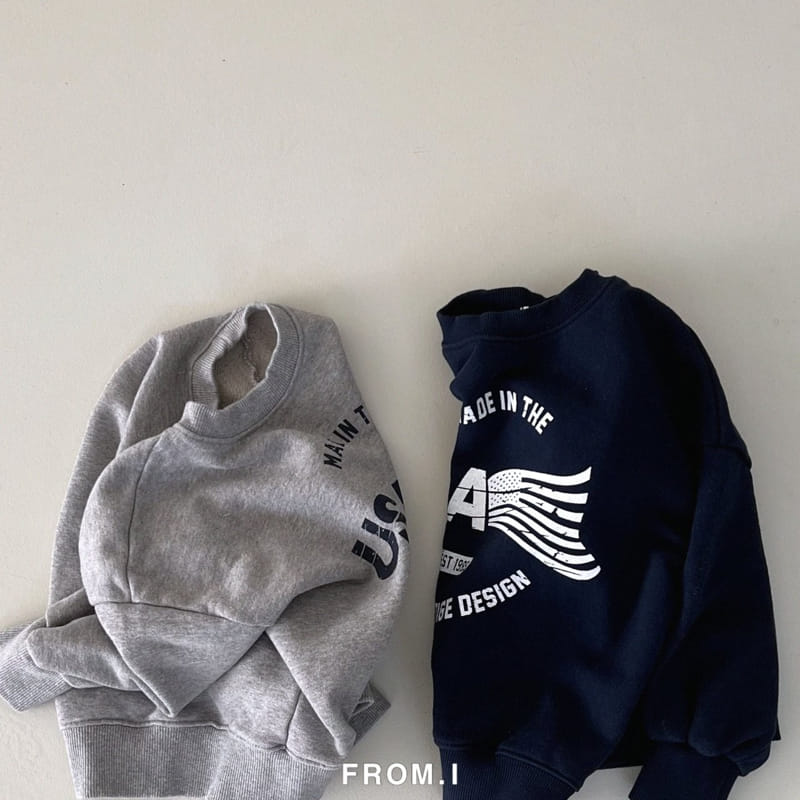 From I - Korean Children Fashion - #prettylittlegirls - USA Sweatshirt - 5