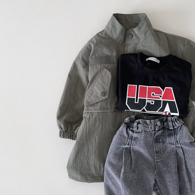 From I - Korean Children Fashion - #prettylittlegirls - USA Short Sleeve Tee - 8