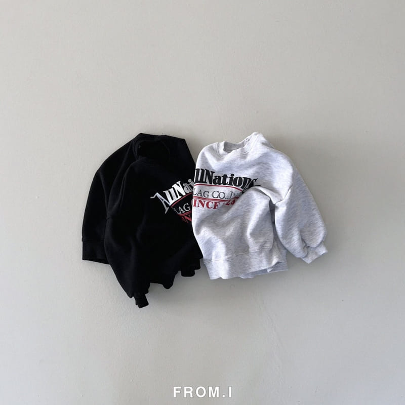 From I - Korean Children Fashion - #prettylittlegirls - All Nations Sweatshirt - 2