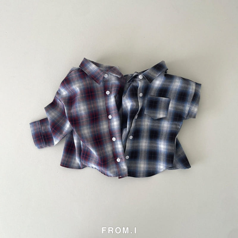 From I - Korean Children Fashion - #stylishchildhood - Check Shirt
