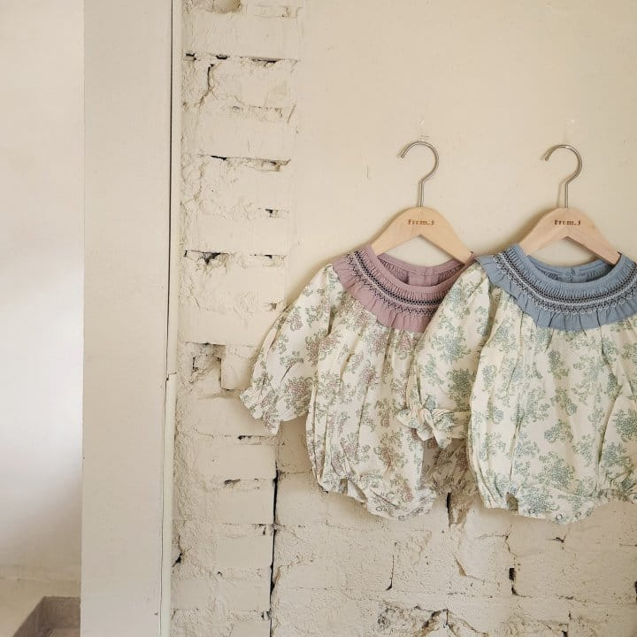 From J - Korean Baby Fashion - #babyfashion - Cozy Smoke Body Suit - 4