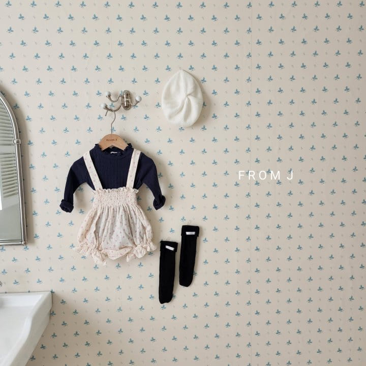 From J - Korean Baby Fashion - #babyfever - Dungarees Smoke Bloomers - 9