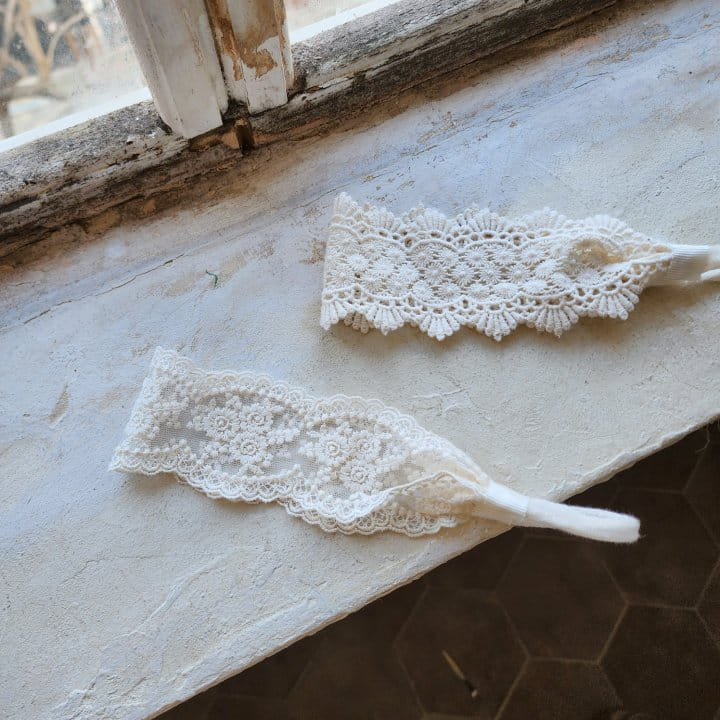 From J - Korean Baby Fashion - #babyoutfit - Flower Lace Band - 7