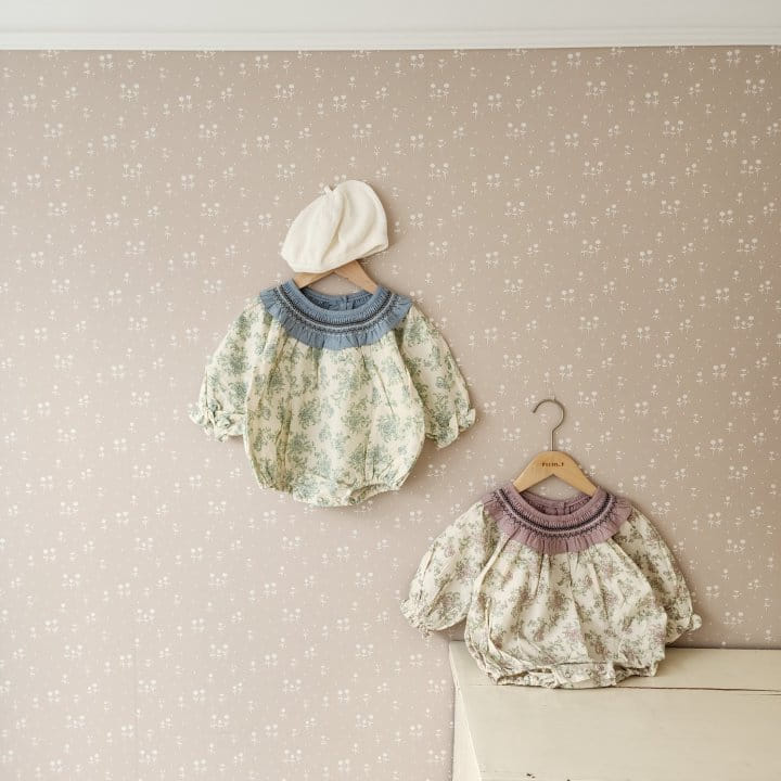 From J - Korean Baby Fashion - #babyoutfit - Cozy Smoke Body Suit - 10