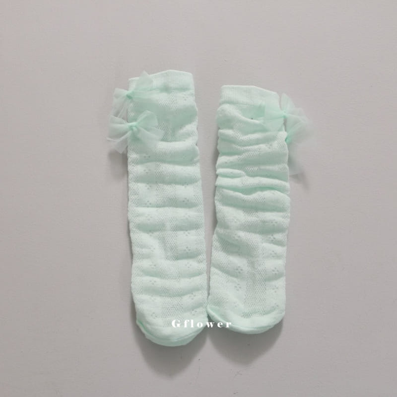 G Flower - Korean Children Fashion - #childofig - Ribbon Knee Socks - 10