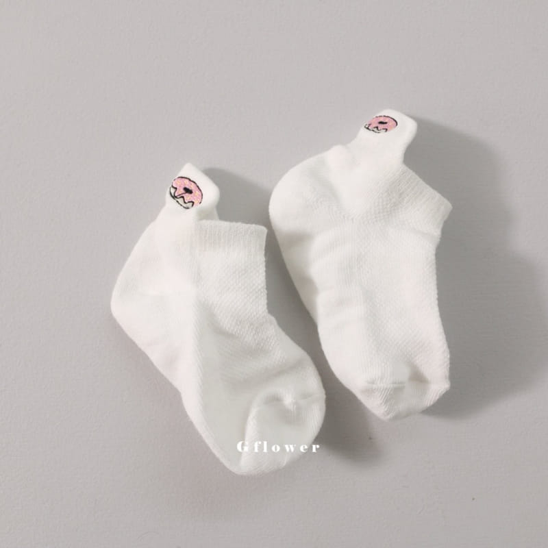 G Flower - Korean Children Fashion - #kidsstore - Ice Cream Embroidery Socks Set - 6
