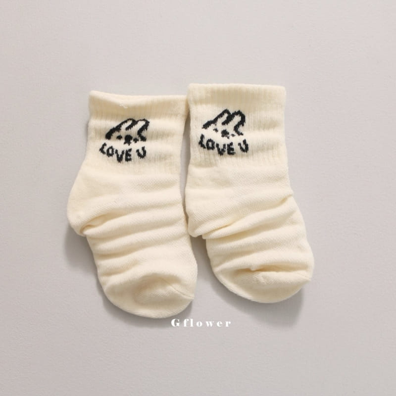 G Flower - Korean Children Fashion - #prettylittlegirls - Black Rabbit Socks Set - 7