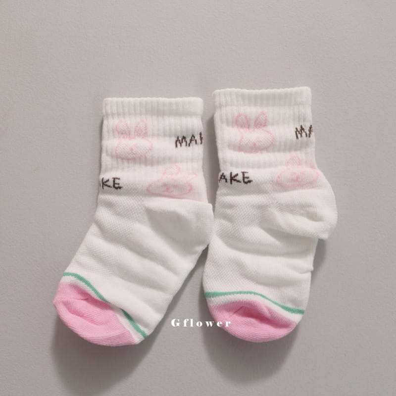 G Flower - Korean Children Fashion - #todddlerfashion - Spring Rabbit Socks Set - 9
