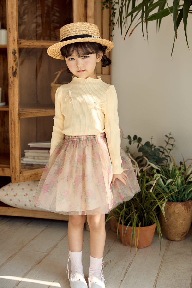 Ggomare - Korean Children Fashion - #childofig - Malang Ribbon Tee - 2