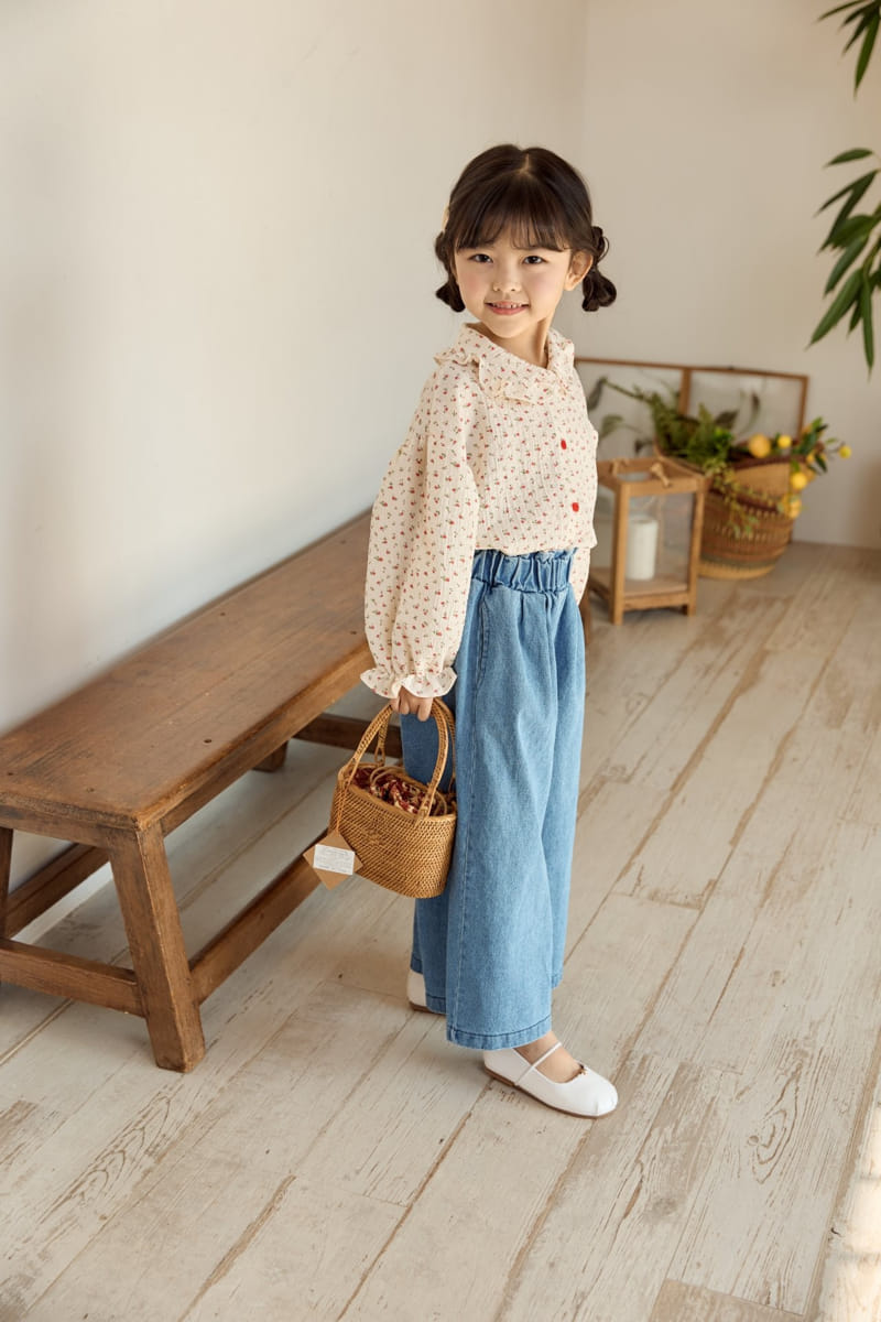 Ggomare - Korean Children Fashion - #childrensboutique - Denim Wide Pants - 3