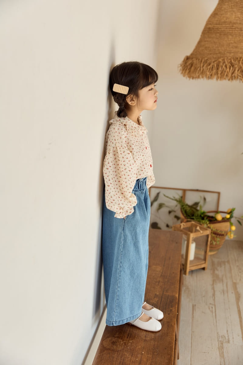 Ggomare - Korean Children Fashion - #discoveringself - Denim Wide Pants - 5