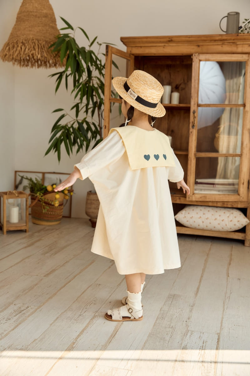 Ggomare - Korean Children Fashion - #kidzfashiontrend - Elwy Heart One-Piece - 6
