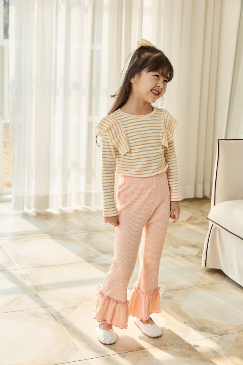 Ggomare - Korean Children Fashion - #littlefashionista - ST Frill Tee - 9