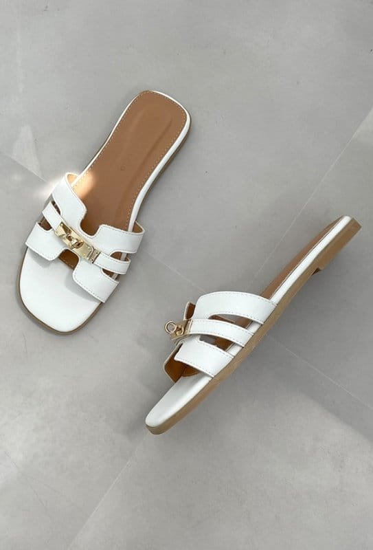 Golden Shoe - Korean Women Fashion - #momslook - 2159 Slippers  - 5