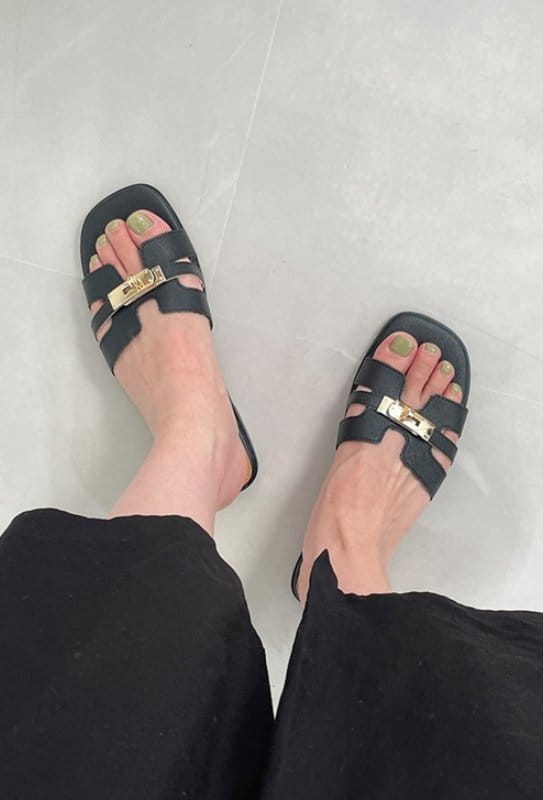 Golden Shoe - Korean Women Fashion - #momslook - 2159 Slippers  - 9