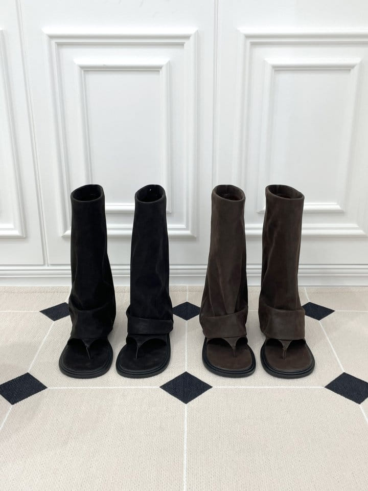 Golden Shoe - Korean Women Fashion - #momslook - 1105 boots - 2