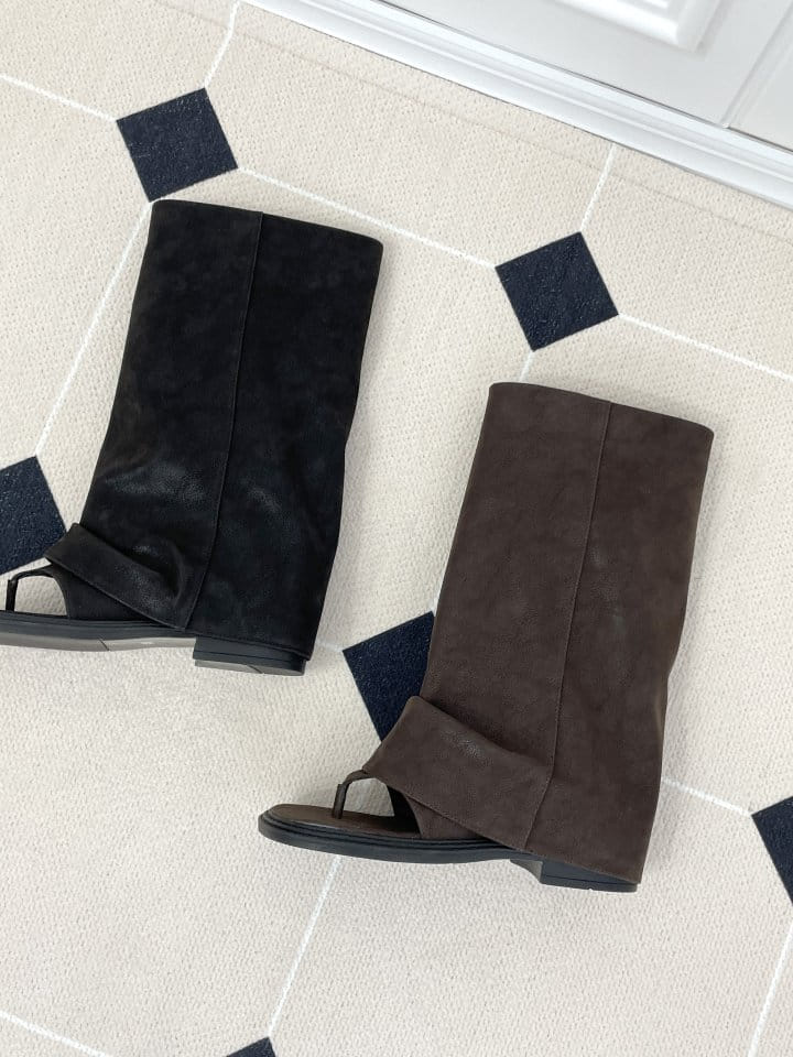 Golden Shoe - Korean Women Fashion - #momslook - 1105 boots - 5