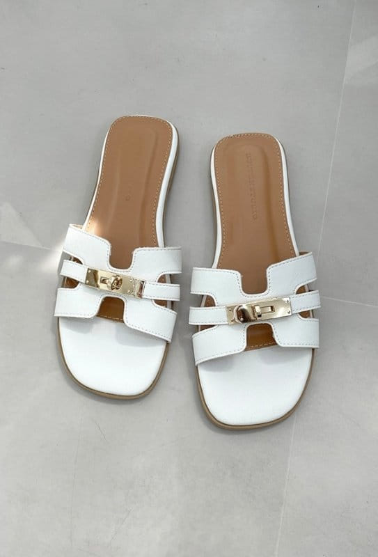 Golden Shoe - Korean Women Fashion - #momslook - 2159 Slippers  - 4
