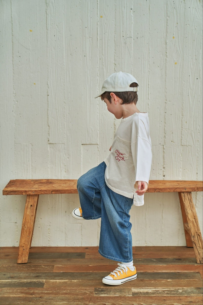 Green Tomato - Korean Children Fashion - #kidsshorts - NY Pocket Tee - 4