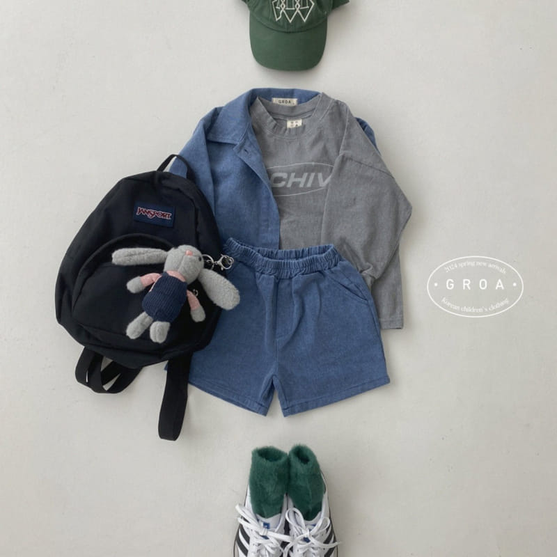 Groa - Korean Children Fashion - #kidsstore - Pig Archive Tee - 8