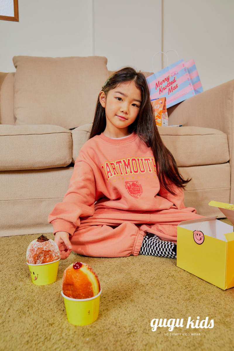 Gugu Kids - Korean Children Fashion - #Kfashion4kids - Dart Mouth Top Bottom Set - 3
