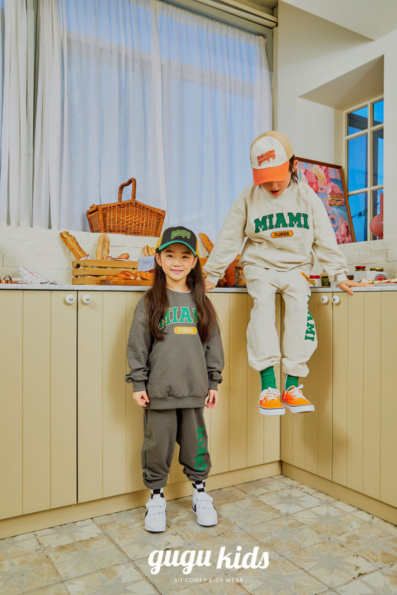 Gugu Kids - Korean Children Fashion - #kidzfashiontrend - Miami Top Bottom Set - 3