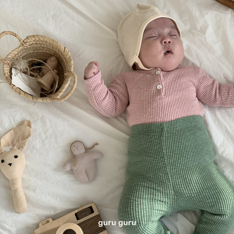 Guru Guru - Korean Baby Fashion - #babyoninstagram - Color Top Bottom Set - 7