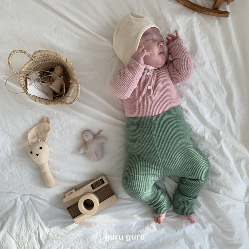 Guru Guru - Korean Baby Fashion - #babyootd - Color Top Bottom Set - 8