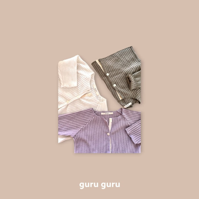 Guru Guru - Korean Baby Fashion - #babyootd - Vanilla Top Bottom Set - 5