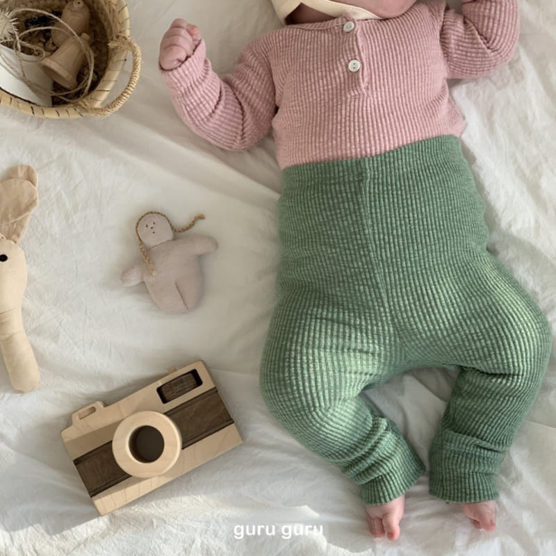 Guru Guru - Korean Baby Fashion - #babywear - Color Top Bottom Set - 11