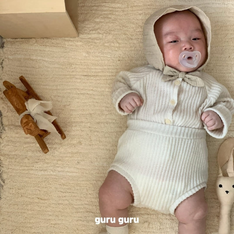 Guru Guru - Korean Baby Fashion - #onlinebabyboutique - Vanilla Top Bottom Set - 9