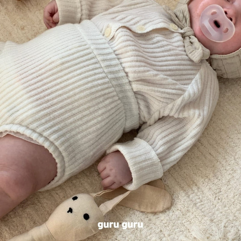 Guru Guru - Korean Baby Fashion - #onlinebabyshop - Vanilla Top Bottom Set - 10