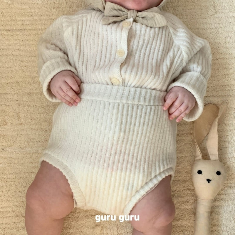 Guru Guru - Korean Baby Fashion - #smilingbaby - Vanilla Top Bottom Set - 11