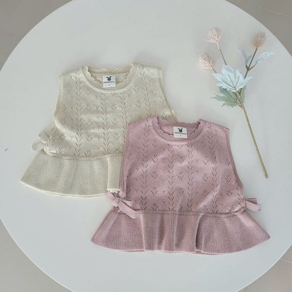 Hanacoco - Korean Children Fashion - #childofig - Ribbon Frill Vest
