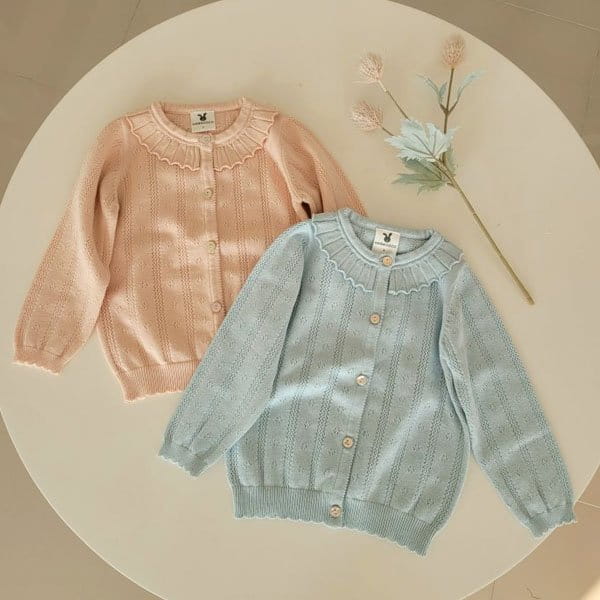 Hanacoco - Korean Children Fashion - #designkidswear - Eyelet Cardigan