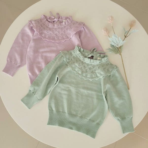 Hanacoco - Korean Children Fashion - #fashionkids - Candy Frill Knit