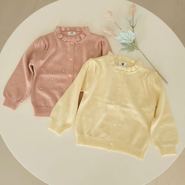 Hanacoco - Korean Children Fashion - #kidsshorts - Coco Pearl Cardigan