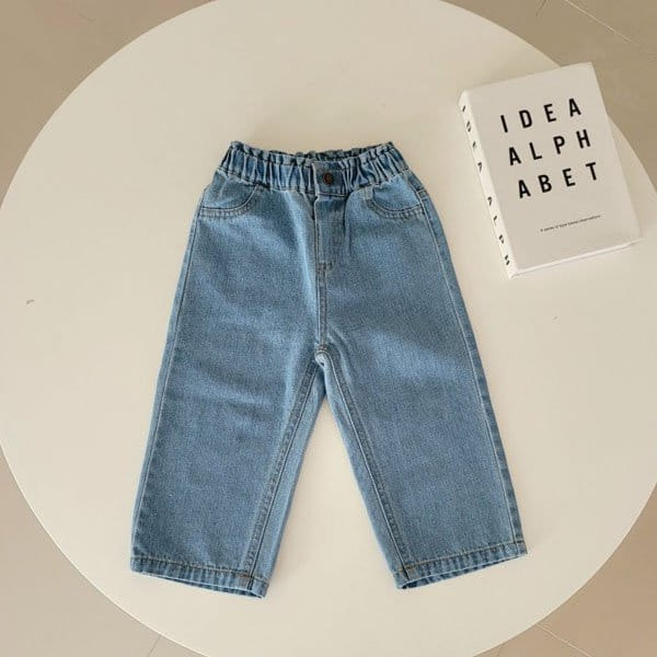 Hanacoco - Korean Children Fashion - #kidzfashiontrend - Heart Pocket Denim Pants