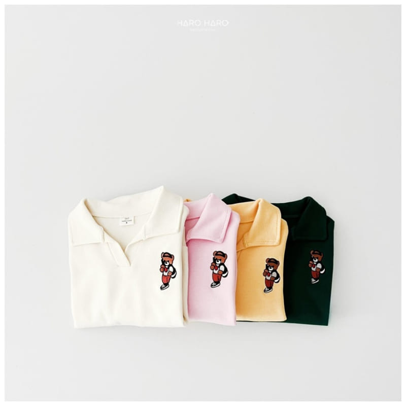 Haro Haro - Korean Children Fashion - #prettylittlegirls - Selfy Bear Collar Sweatshirt - 4