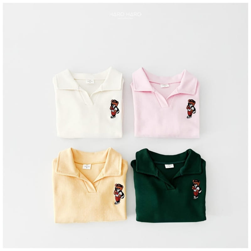 Haro Haro - Korean Children Fashion - #childofig - Selfy Bear Collar Sweatshirt - 5