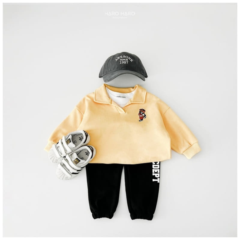 Haro Haro - Korean Children Fashion - #fashionkids - Selfy Bear Collar Sweatshirt - 9