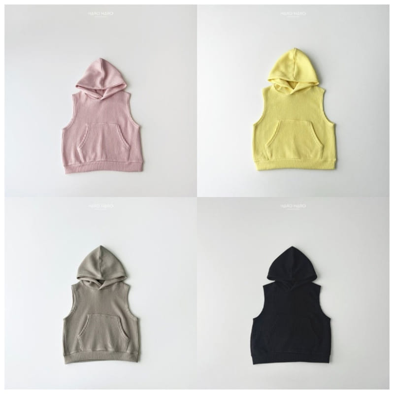 Haro Haro - Korean Children Fashion - #kidsshorts - Knit Hoody Vest - 6