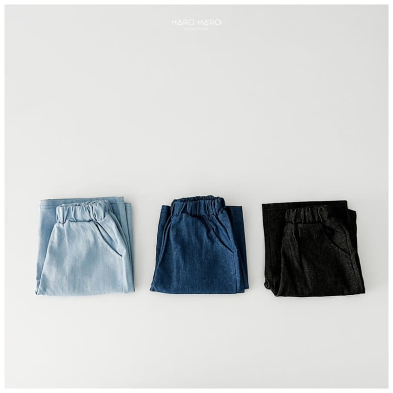 Haro Haro - Korean Children Fashion - #kidzfashiontrend - Denim Wide Cropped Shorts - 3