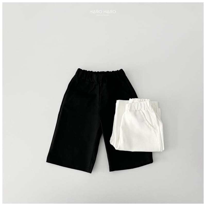 Haro Haro - Korean Children Fashion - #kidzfashiontrend - C Wide Cropped Shorts - 2