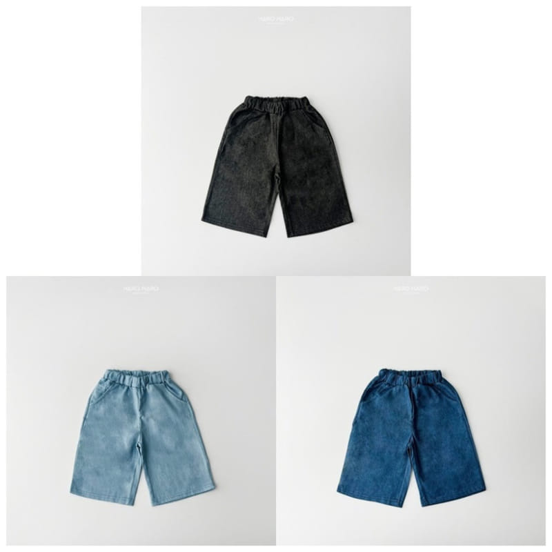 Haro Haro - Korean Children Fashion - #minifashionista - Denim Wide Cropped Shorts - 7
